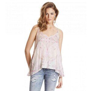 Odd Molly Anthropologie Floral Printed Cami Blouse Top Asymmetrical S-1